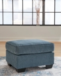 Picture of Beige or Dark Blue Ottoman