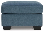 Picture of Beige or Dark Blue Ottoman