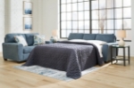 Picture of Beige or Dark Blue Sofa Sleeper