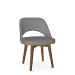 Picture of Scheila Upholstered seat and backrest with solid wood base (birch) Chair