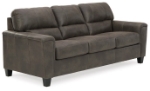 Picture of Dark Brown or Taupe Leather Sofa Sleeper