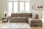 Picture of Taupe Leather Sectional