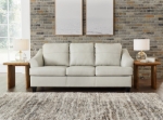 Picture of Coconut White/Gray Leather Sofa