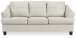 Picture of Coconut White/Gray Leather Sofa