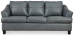 Picture of Coconut White/Gray Leather Sofa