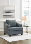 Picture of Coconut White/Gray Leather Sofa, Loveseat and Chair