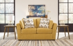 Picture of Yellow/Teal Loveseat