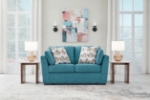 Picture of Yellow/Teal Loveseat