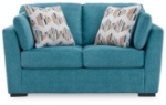 Picture of Yellow/Teal Loveseat