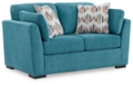 Picture of Yellow/Teal Loveseat