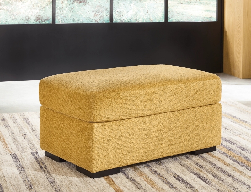 Picture of Yellow/Teal Ottoman