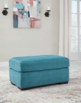 Picture of Yellow/Teal Ottoman