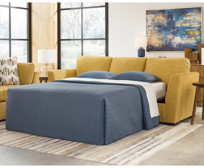 Picture of Yellow/Teal Sofa Sleeper