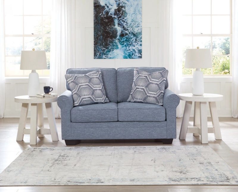 Picture of Denim Fabric Loveseat