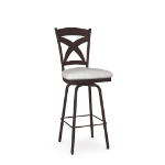 Picture of Marcus swivel stool Upholstered seat and metal backrest Counter height Chair