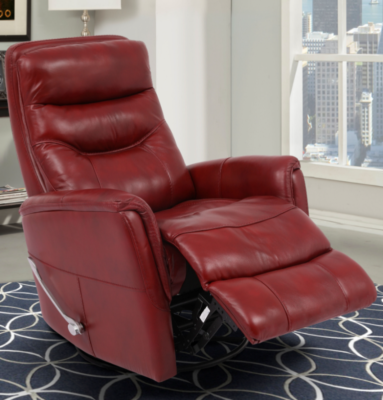 Picture of Genuine Leather Swivel Glider Recliner