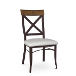 Picture of Kyle Upholstered seat and metal backrest with solid wood (birch) accent Chair