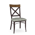 Picture of Kyle Upholstered seat and metal backrest with solid wood (birch) accent Chair