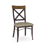 Picture of Kyle Upholstered seat and metal backrest with solid wood (birch) accent Chair