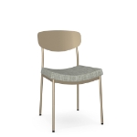 Picture of Krista Upholstered seat and metal  backrest Chair