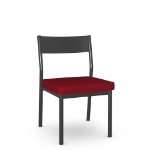 Picture of Adrian Upholstered seat and metal backrest Chair