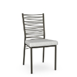 Picture of Crescent Upholstered seat and  metal backrest Chair