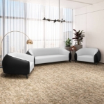 Picture of 3-Piece Leather Sofa Set with Stainless Steel Legs