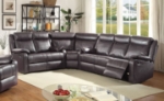 Picture of Leather 3pc Reclining Sectional