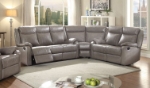 Picture of Leather 3pc Reclining Sectional