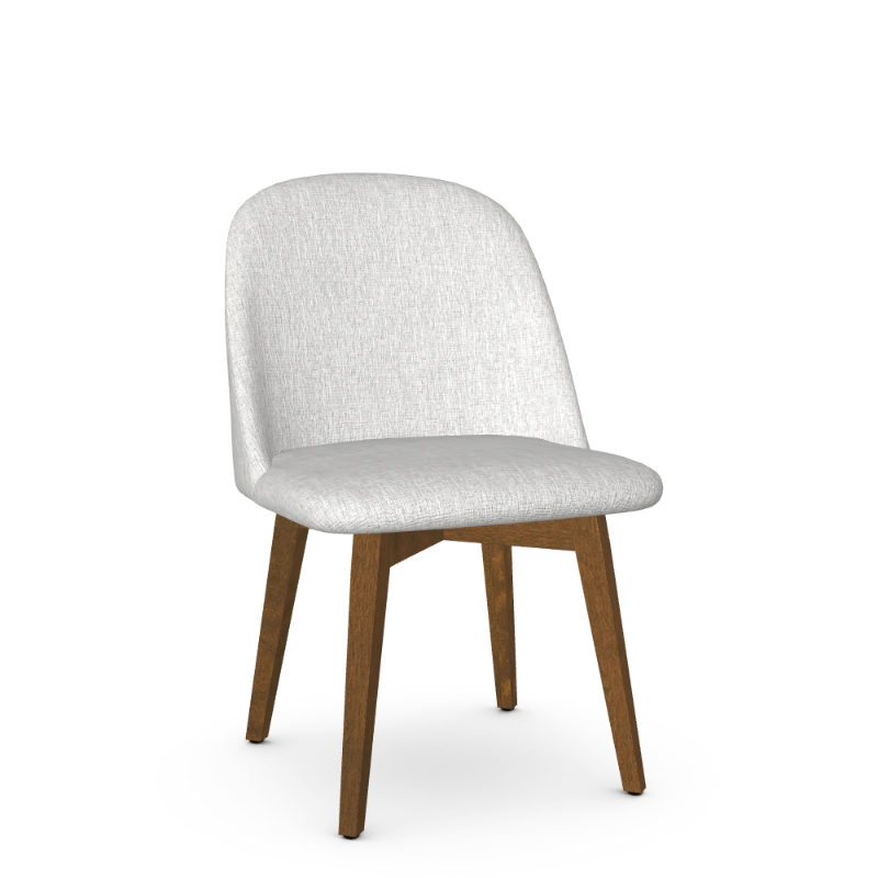 Picture of Zaina Upholstered seat and backrest  with solid wood base (birch) Chair