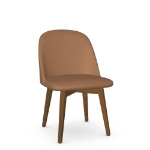 Picture of Zaina Upholstered seat and backrest  with solid wood base (birch) Chair