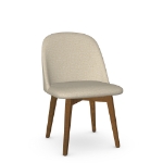 Picture of Zaina Upholstered seat and backrest  with solid wood base (birch) Chair