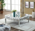 Picture of 39"/ 48"/ 24" Aria Mirrored Coffee Table, Console Table and End Table