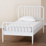 Picture of White/Black Vintage Artistry Platform Twin Bed