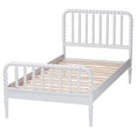 Picture of White/Black Vintage Artistry Platform Twin Bed