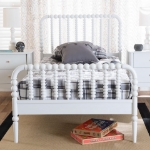 Picture of White/Black Vintage Artistry Platform Twin Bed