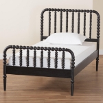 Picture of White/Black Vintage Artistry Platform Twin Bed