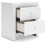 Picture of Two Drawer White Night Stand