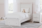 Picture of Twin Panel White w/storage and w/o storage Bedroom set