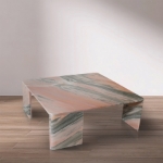 Picture of 39" Handcrafted Genuine Marble Coffee Table