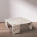 Picture of 39" Handcrafted Genuine Marble Coffee Table