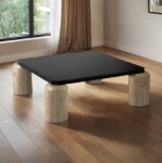 Picture of 42" Solid Oak Wood Top Coffee Table