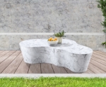 Picture of 59.5"/ 21" Marble Finish Concrete Coffee Table and End Table