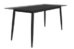 Picture of 55"/62"/71" Dining Table with a Rectangular Glass/Stone Tabletop in Steel Base