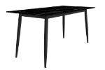 Picture of 55"/62"/71" Dining Table with a Rectangular Glass/Stone Tabletop in Steel Base