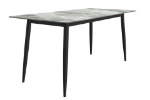 Picture of 55"/62"/71" Dining Table with a Rectangular Glass/Stone Tabletop in Steel Base