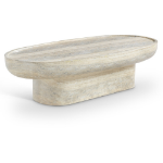 Picture of 59.5" Concrete Table in Travertine Finish Coffee Table