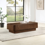 Picture of 52"/ 20" Rich Finish Oak Veneer Coffee Table, Console Table, End Table