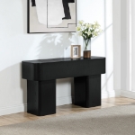 Picture of 52"/ 20" Rich Finish Oak Veneer Coffee Table, Console Table, End Table