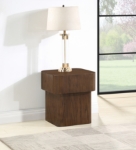 Picture of 52"/ 20" Rich Finish Oak Veneer Coffee Table, Console Table, End Table